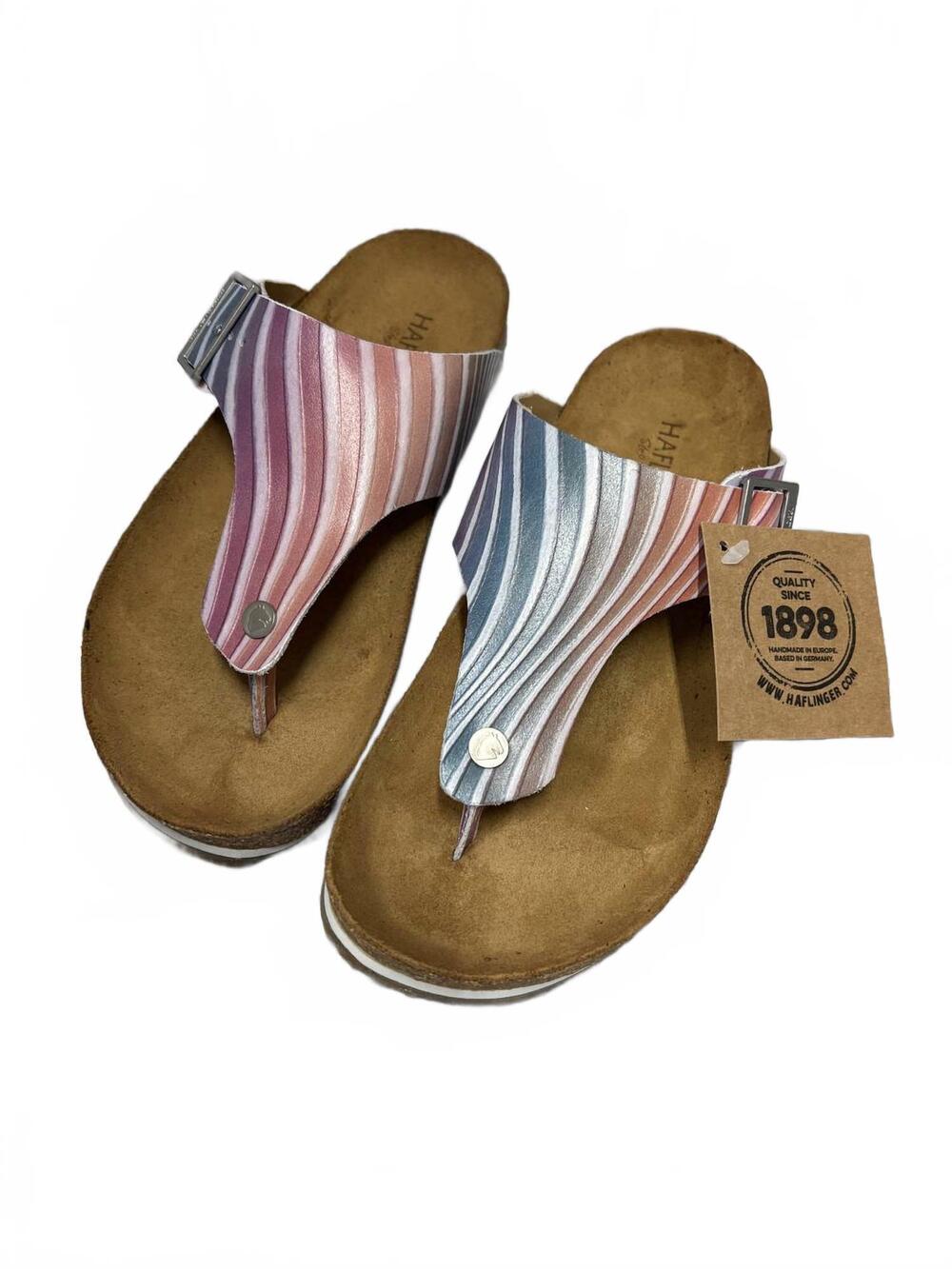 NEW HAFLINGER women's conny sandals in pink vert